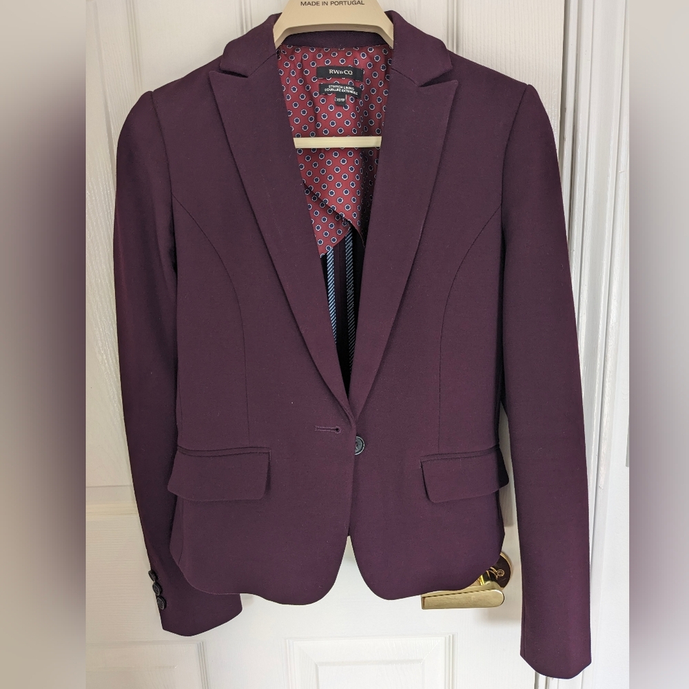 RW&co burgundy/wine size xs blazer